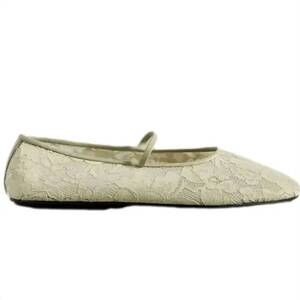 NEW ANTHROPOLOGIE women's jeffrey campbell swan-lake lace flats in mint